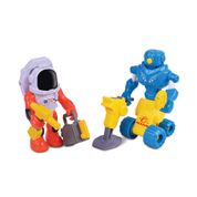 Figuras de Ação Articuláveis e Acessórios - Astronauta e Robô Missão Marte - Fun