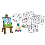 Kit Pintura Meu Pequeno Artista Pet Esquadrao Com Cavalete