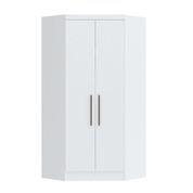 Guarda Roupa Modulado Infinity de Canto com 2 Portas - Branco Line