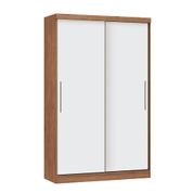 Guarda Roupa Modulado Infinity com 2 Portas de Correr - Macadâmia/Branco Line