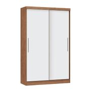 Guarda Roupa Modulado Infinity com 2 Portas de Correr - Macadâmia/Branco Line