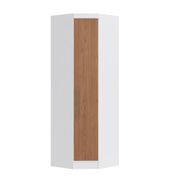 Guarda Roupa Modulado Infinity de Canto com 1 Porta - Branco Line/Macadâmia