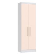 Guarda Roupa Modulado Infinity com 2 Portas - Branco Line/Rosa