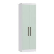 Guarda Roupa Modulado Infinity com 2 Portas - Branco Line/Pistache