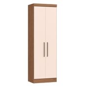 Guarda Roupa Modulado Infinity com 2 Portas - Macadâmia/Rosa