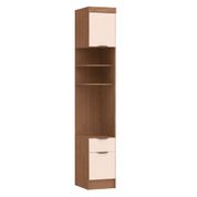 Guarda Roupa Modulado Infinity com 1 Gaveta - Macadâmia/Rosa