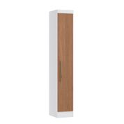 Guarda Roupa Modulado Infinity c/1 Porta - Branco Line/Macadâmia