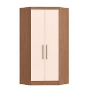 Guarda Roupa Modulado Infinity de Canto com 2 Portas - Macadâmia/Rosa