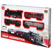 Pista Trem Locomotiva com Luz E Som 85,5cm Completo Kids