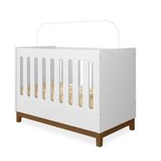 Berço 3 em 1 Mini Cama Sofá MDF Certificado Inmetro Imaginare I05 Branco Fosco/Matiz - Mpozenato