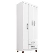 Guarda Roupa Solteiro 3 Portas Modena I03 Flex Branco/Azul/Rosa - Mpozenato