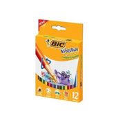 Lapis De Cor Triangular Gigante 12 Cores Bic Evolution