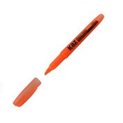 Pincel Marca Texto Laranja Fluorescente Unidade