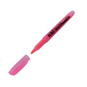 Pincel Marca Texto Rosa Fluorescente Unidade