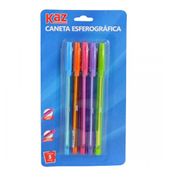 Caneta Esferografica Ponta 1.0Mm Com 5 Cores Neon