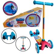 Patinete com Lançador de Bolhas e Luz Infantil 3 Rodas Toyng