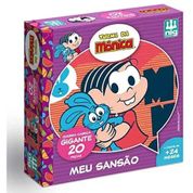 Quebra Cabeca Gigante infantil Monica Meu Sansao 20Pecas Nig