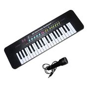 TECLADO MUSICAL INICIANTE 37 TECLAS C MICROFONE INFANTIL