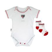 Kit Bebê com Body e Meia São Paulo Oficial