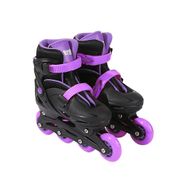 Patins Infantil para Criança com Led 4 Rodas In Line Tri Line Feminino 36-39 Lilás