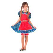 Vestido Caipira Infantil Com Culote Sulamericana Festa Junina