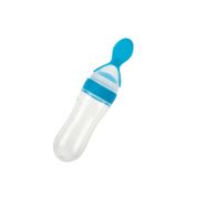 Colher Dosadora Para Bebe Silicone  Bpa Free Azul