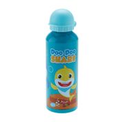 Garrafinha Infantil Em Inox 500ml Doo Doo Shark Verde Agua