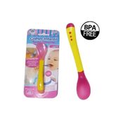 Colher Térmica Para Bebe Silicone Termosensível Bpa Free