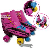 Patins Roller Clássico - Quad 4 Rodas Tamanho 38 Unitoys