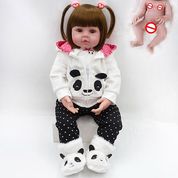 Bebê Reborn 48cm Eva Panda Lançamento