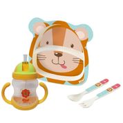 KIT ALIMENTAÇAO 3 PEÇAS E COPO DE TREINAMENTO LEÃO ZOOP TOYS