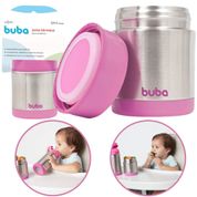 Pote Térmico Infantil para Bebês Aço Inoxidável 350 ML Buba