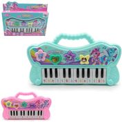 TECLADO ELETRONICO INFANTIL PIANO UNICORNIO COM SOM E LUZ BRINQUEDO MUSICAL SOM DOS ANIMAIS Rosa