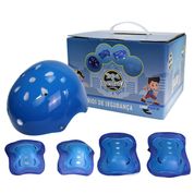 Kit De Protecao Infantil Completo Capacete Joelheiras Skate