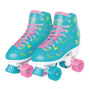 Patins Roller Skate 35/38 Fênix Azul,Rosa