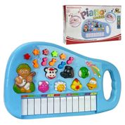 Piano Infantil Teclado Musical Com Sons De Bichinhos Bichos Animais Pianinho Tecladinho Bebê Presente Menino Menina Cor: