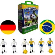 Jogo Futebol Club Mundial Seleções Na Maleta Com Jogadores Pintados Original Gulliver Brasil Alemanha Argentina Itália C