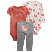 Conjunto 03 pç Body/Calça Little Carter´s