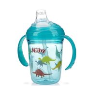 Copo Tritan Com Bico E Alça Azul Dinossauro 4m+ Nuby