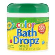 Crayola Color Bath Dropz Pastilhas Coloridas para Banho 60un