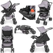 Carrinho com Bebê Conforto Solare Mescla Tutti Baby + Brinde