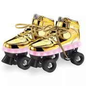 Patins Clássico 33/34 Fun Divirta-se Dourado