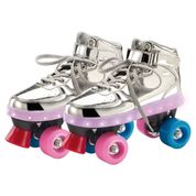 Patins Clássico 33/34 Fun Divirta-se Prata