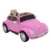 Carro Elétrico Beetle 12V Rosa Bel