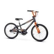 Bicicleta Infantil Aro 20 Apollo Preta com Laranja - Nathor