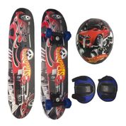 Skate Infantil Speed Wheels Capacete+ Joalheira