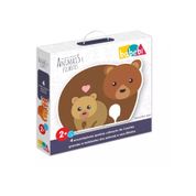 Puzzle Baby Animais e Filhotes - 4 Unidades - Babebi