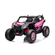 Carro Elétrico Infantil Buggy UTV 24V 4x4 - Rosa