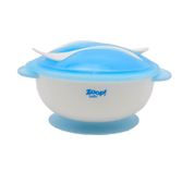 Kit Bowl com Tampa e Talher Azul - Zoop Baby