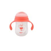 Copo de Treinamento Rosa com Alças 360ml - Zoop Baby